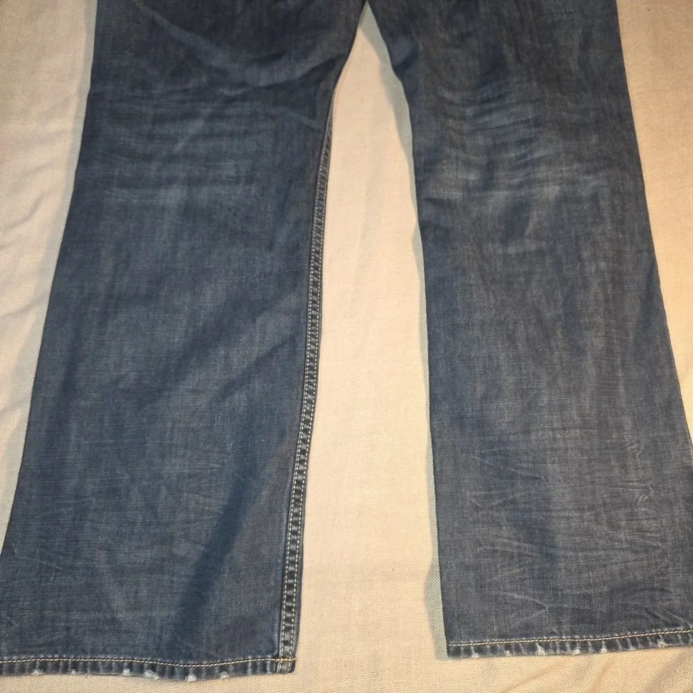 Buffalo David Bitton Evan-X Jeans Men's 40x32 Blue Denim Slim Straight Stretch